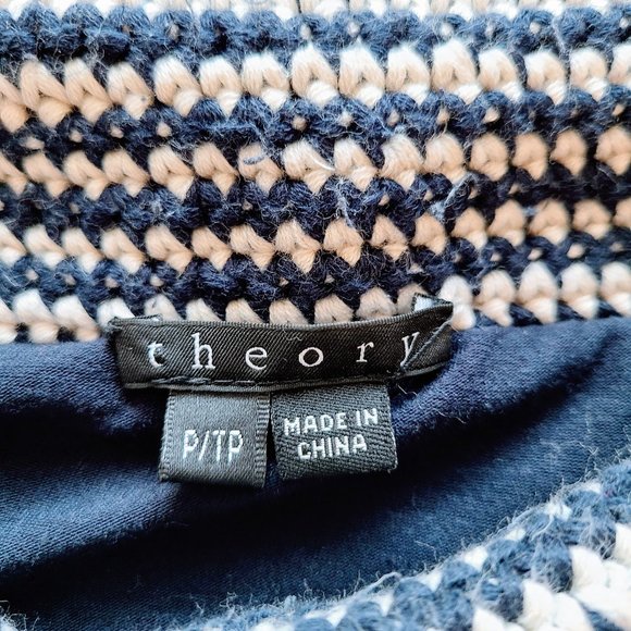 theory Charlot B Striped Stretch-knit Pencil Skirt - Picture 4 of 8